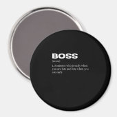 Aimant Boss Funny Définition Joyeux Boss's Day (Recto/Verso)