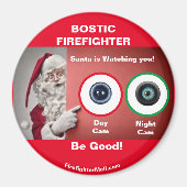 Aimant BOSTIC FIREFIGHTER Père Noël regarde (Devant)