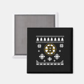 Aimant Boston Bruins Vacances de Noël moche (Recto/Verso)