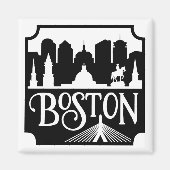 Aimant Boston Skyline (Devant)