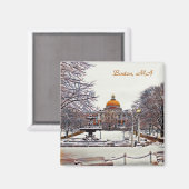 Aimant Boston State House en hiver 9870 (Recto/Verso)