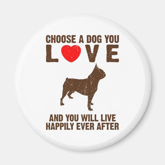 Aimant Boston Terrier (Devant)