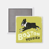 Aimant Boston Terrier (Recto/Verso)