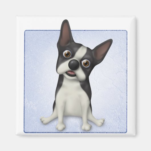 Aimant Boston Terrier BOST1 (Devant)