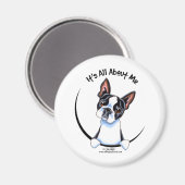 Aimant Boston Terrier C'Est Tout Pour Moi (Recto/Verso)