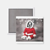 AIMANT BOSTON TERRIER DANS LA SORTIE XMAS (Recto/Verso)