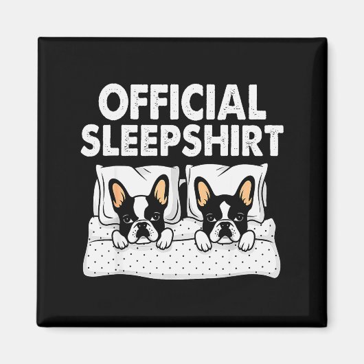 Aimant Boston Terrier Dog Sleep Pajamas Nightgown (Devant)