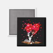 Aimant Boston Terrier Lover Heart Shape Boston Terrier Va (Recto/Verso)