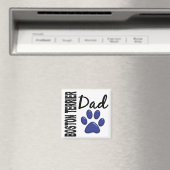 Aimant Boston Terrier Papa 2 (In Situ (Lave-vaisselle))