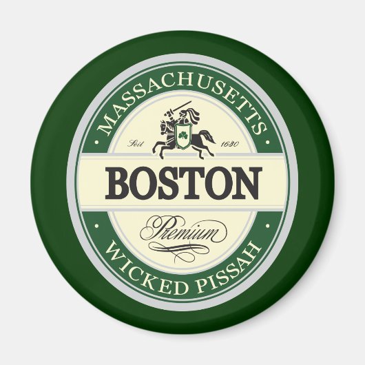 Aimant boston - wicked pissah (Devant)