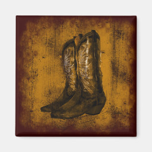 Aimant Bottes de cowboy occidentales d'usage de KRW
