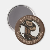 Aimant Bottes de cowboy Occidentales Wild West personnali (Recto/Verso)