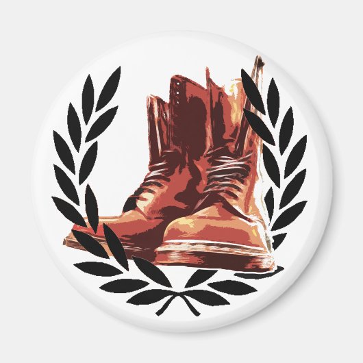 Aimant bottes de peau (Devant)