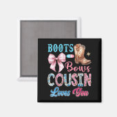 Aimant Bottes Ou Bows Cousin Vous Aime Genre Révéler West (Recto/Verso)