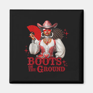 Aimant Bottes Sur Le Terrain Boot Cowboy Western Cowgirl