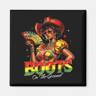 Aimant Bottes sur le terrain femme afro noire africaine n