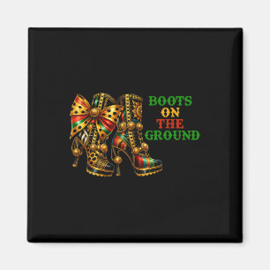 Aimant Bottes Sur Le Terrain Western Cowboy Boots Junetee