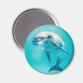 Aimant Bottlenosed Dolphin Underwater (Recto/Verso)