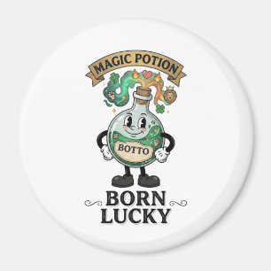 Aimant Botto Né Chanceux Potion Magique Mascotte Dessin A