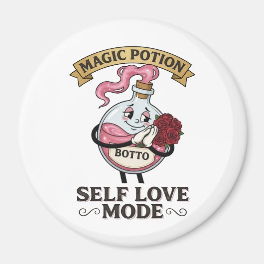 Aimant Botto Self Love Mode Vintage Magic Potion A (Devant)