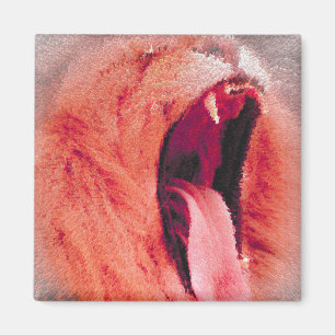 Aimant Bouche des Lions floues