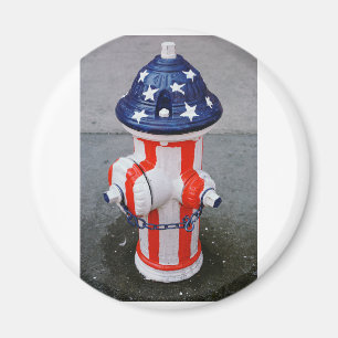 Aimant Bouche d'incendie patriotique