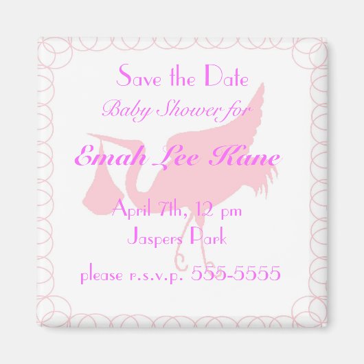 Aimant Bouche rose (Devant)