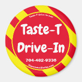 Aimant Bouche-T-Lecteur-En-Rouge/Jaune (Devant)