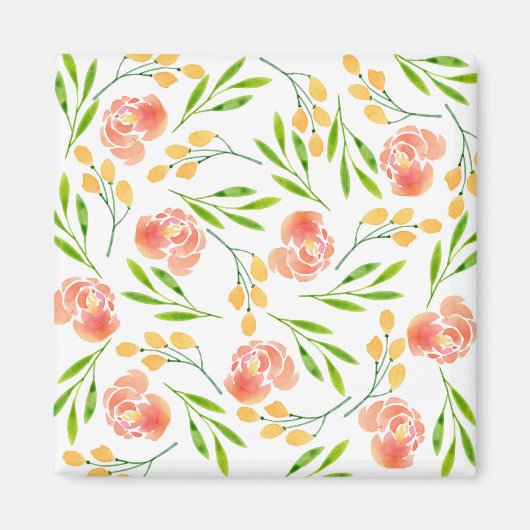 Aimant Boucles de fleurs (Devant)