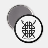 Aimant Bouclier celtique, MeWarriorWoman sur Twitch (Recto/Verso)