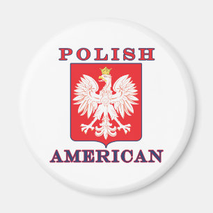 Aimant Bouclier d'aigle américain polonais