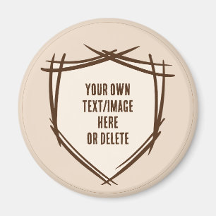 Aimant Bouclier du chevalier. Armoiries. Insigne de sécur