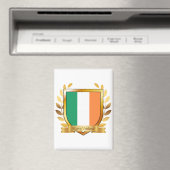 Aimant Bouclier du drapeau de la République d'Irlande (In Situ (Lave-vaisselle))