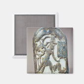 Aimant Bouclier électoral représentant le roi en train de (Recto/Verso)