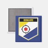 Aimant Bouclier indicateur Bonaire (Recto/Verso)