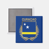 Aimant Bouclier indicateur Curaçao (Recto/Verso)