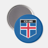 Aimant Bouclier indicateur Islande (Recto/Verso)
