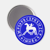 Aimant Bouclier magnétique Sleipnir sur noir (Recto/Verso)