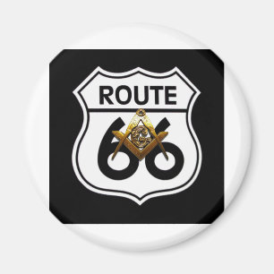 Aimant Bouclier Masonic Route 66