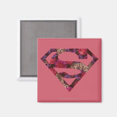 Aimant Bouclier S rose Floral (Recto/Verso)