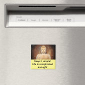 Aimant Bouddha avec citation (In Situ (Lave-vaisselle))