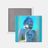 Aimant bouddha bleu (Recto/Verso)