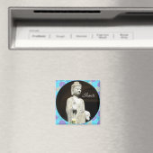 Aimant Bouddha blues Shanti (In Situ (Lave-vaisselle))