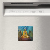 Aimant Bouddha dans une alcôve ornée (In Situ (Lave-vaisselle))