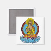 Aimant Bouddha Dharmachakra (Recto/Verso)