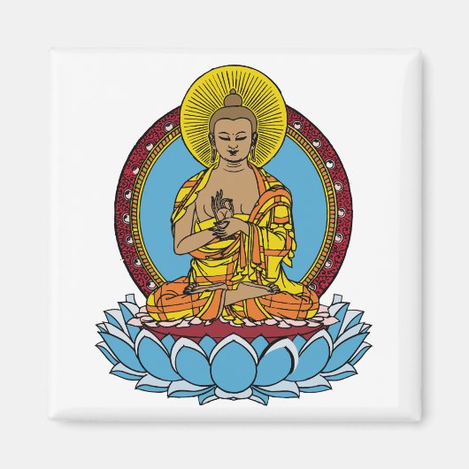 Aimant Bouddha Dharmachakra (Devant)