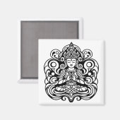 Aimant Bouddha en paix (Recto/Verso)