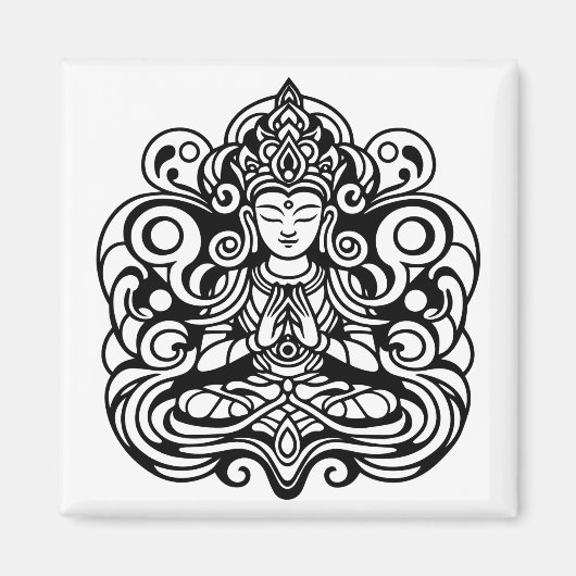 Aimant Bouddha en paix (Devant)