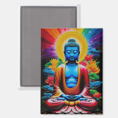 Aimant Bouddha Éveil lumineux (Recto/Verso)