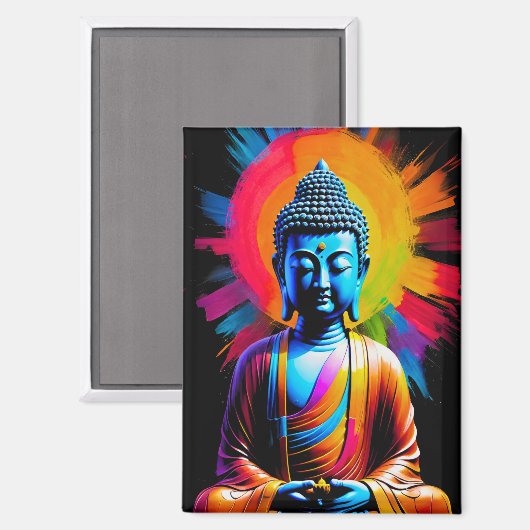 Aimant Bouddha - Raies de Tranquille (Recto/Verso)